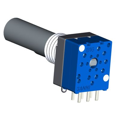 Pulse Absolute Rotary Shaft Encoder 16 Dedent Metal Shaft Sealed With 20000 Cycles