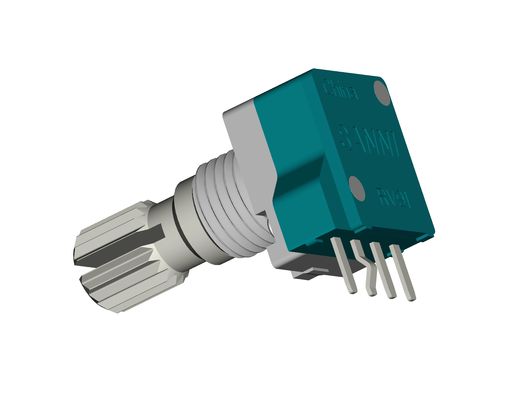 Round Shaft Plastic Rotary Potentiometer 100MΩ Min Insulation Resistance 6mm Or Customized