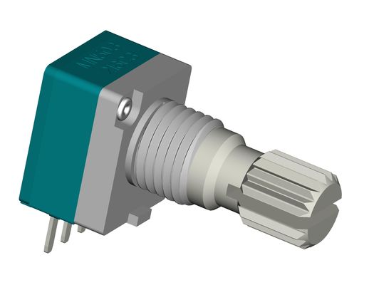 Round Shaft Plastic Rotary Potentiometer 100MΩ Min Insulation Resistance 6mm Or Customized