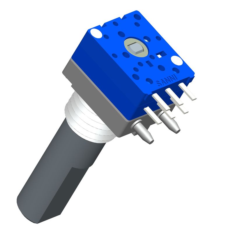 Pulse Absolute Rotary Shaft Encoder 16 Dedent Metal Shaft Sealed With 20000 Cycles