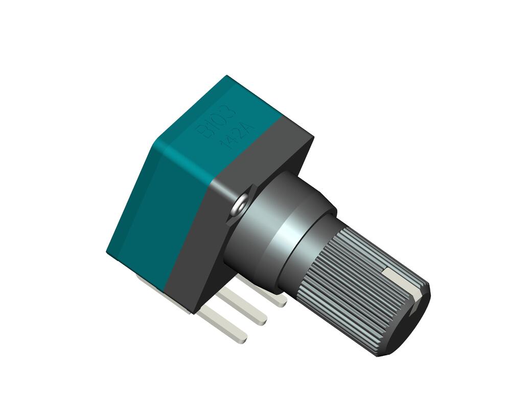 9mm Plastic Shaft Material Rotary Potentiometer for Electronic Devices