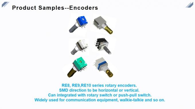 encodeur d'impulsion scellé par axe en métal de 8mm Re814f0 16 Dedent avec 20000 cycles